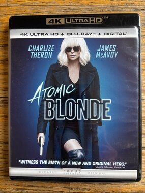 Atomic Blonde 4K Ultra HD + Blu-ray Movie Charlize Theron Action